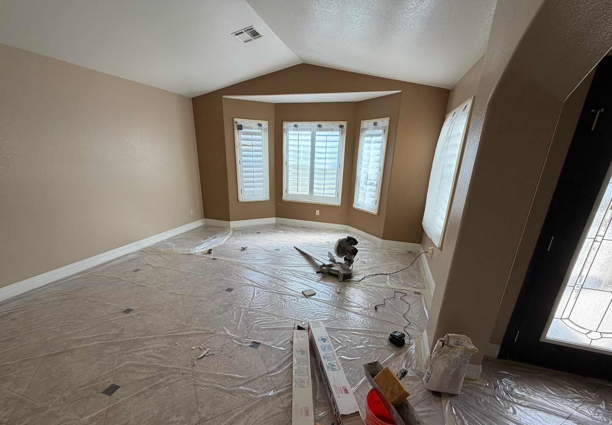 Interior painting before
